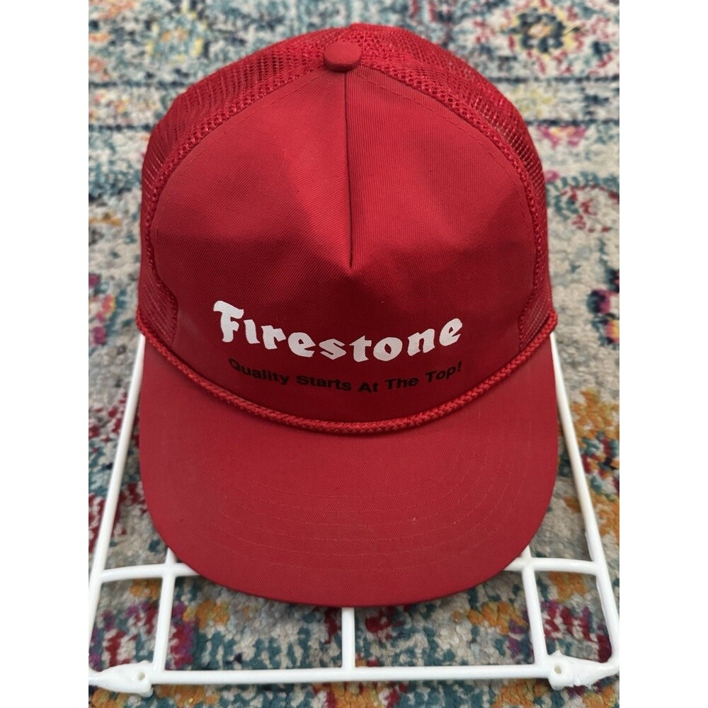Vintage Players Firestone Trucker Hat Quality Starts At The Top!